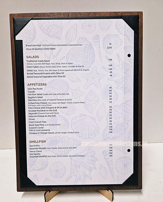 20 x A4 Walnut Album Menu Securit __label: Multibuy default-title-20-x-a4-walnut-album-52262276596055