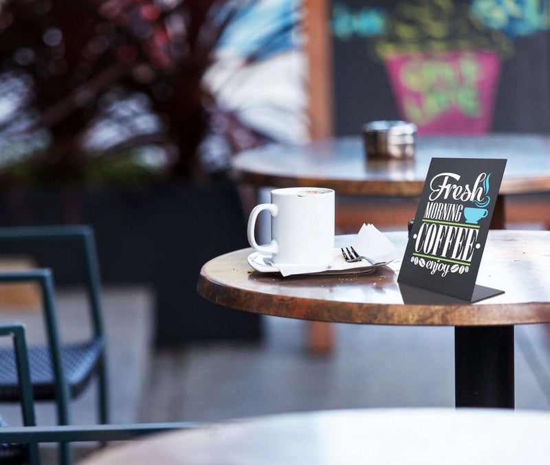 Load image into Gallery viewer, A6 Tabletop Chalkboard - Pack of 18 Custom Wood Designs __label: Multibuy default-title-a6-tabletop-chalkboard-pack-of-18-53612396085591
