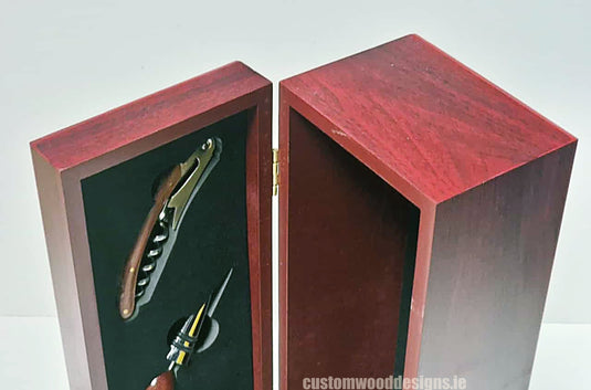 Bamboo Wine Box & Opener set - Rosewood Custom Wood Designs default-title-bamboo-wine-box-opener-set-rosewood-52627846136151