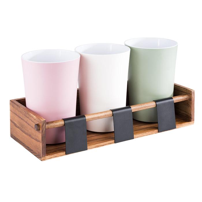 Load image into Gallery viewer, Caddy for 3 pots pack of 25 Custom Wood Designs __label: Multibuy default-title-caddy-for-3-pots-pack-of-25-53612883444055
