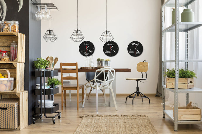 Clock Chalkboard pack of 6 Custom Wood Designs __label: Multibuy default-title-clock-chalkboard-pack-of-6-53613396623703