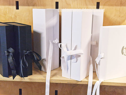 Gift Card Boxes with ribbon 124x95x30mm pack of 100 Custom Wood Designs __label: Multibuy default-title-gift-card-boxes-with-ribbon-124x95x30mm-pack-of-100-53613226066263