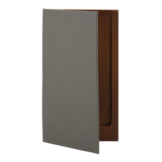 Grey leather bill presenter pack of 10 Custom Wood Designs __label: Multibuy default-title-grey-leather-bill-presenter-pack-of-10-53613246611799
