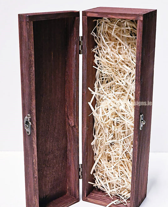 Hinged Lid 1 Bottle Box - Burgundy x25 Custom Wood Designs __label: Multibuy Bottle Box Bottle Boxes gift box Gift Boxes Single bottle box wooden Box default-title-hinged-lid-1-bottle-box-burgundy-x25-52627341050199