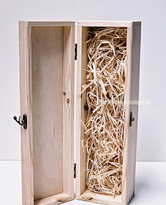 Hinged Lid 1 Bottle Box - Natural x25 Custom Wood Designs __label: Multibuy Bottle Box Bottle Boxes gift box Gift Boxes Single bottle box wooden Box default-title-hinged-lid-1-bottle-box-natural-x25-53613530284375
