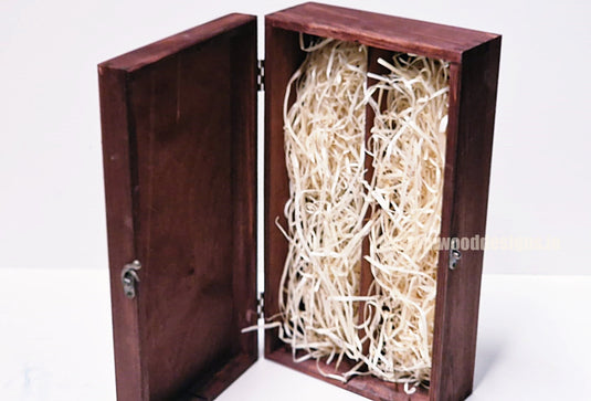 Hinged Lid 2 Bottle Box - Burgundy x25 Custom Wood Designs __label: Multibuy Bottle Box Bottle Boxes gift box Gift Boxes Single bottle box wooden Box default-title-hinged-lid-2-bottle-box-burgundy-x25-53613555253591