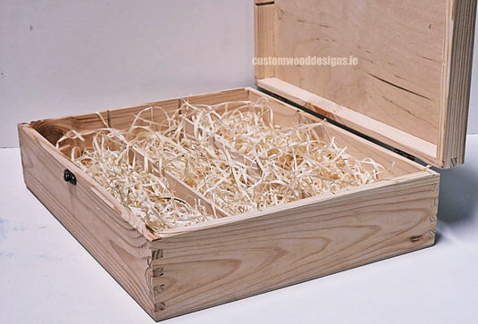 Hinged Lid 3 Bottle Box - Natural x25 Custom Wood Designs __label: Multibuy Bottle Box Bottle Boxes gift box Gift Boxes Single bottle box wooden Box default-title-hinged-lid-3-bottle-box-natural-x25-53613565673815