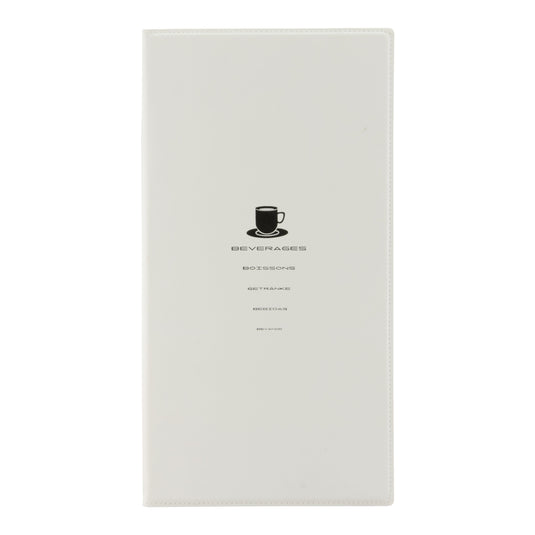 Leather style white menu pack of 10 Custom Wood Designs __label: Multibuy default-title-leather-style-white-menu-pack-of-10-53613295927639