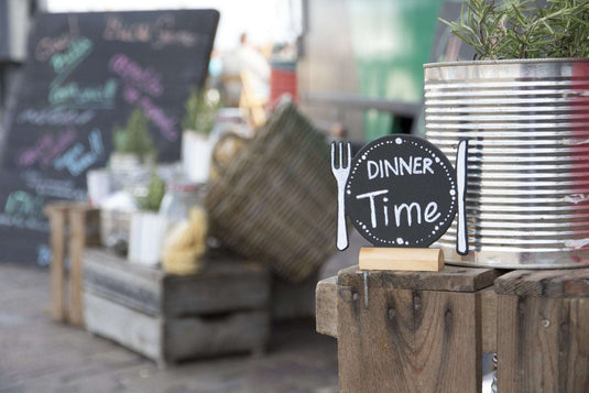 Mini Plate Chalkboards - Pack of 18 Custom Wood Designs __label: Multibuy default-title-mini-plate-chalkboards-pack-of-18-53612377211223