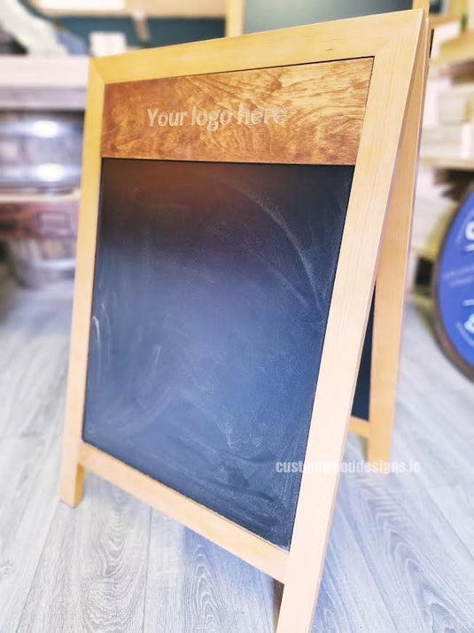 Sandwich Board Beech 85x55.5x48cm Custom Wood Designs chalkboard write on default-title-sandwich-board-beech-85x55-5x48cm-53612335169879