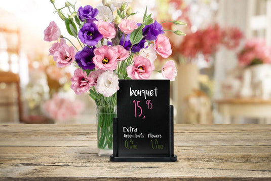 Tabletop Chalkboard Black Small - Pack of 6 Custom Wood Designs __label: Multibuy default-title-tabletop-chalkboard-black-small-pack-of-6-53612359647575