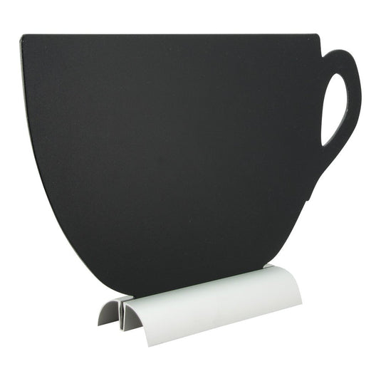 Teacup Chalkboard. Pack of 6 Custom Wood Designs __label: Multibuy default-title-teacup-chalkboard-pack-of-6-53612383994199