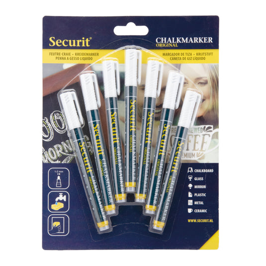 White Chalk markers set of 7 Custom Wood Designs default-title-white-chalk-markers-set-of-7-53613628817751