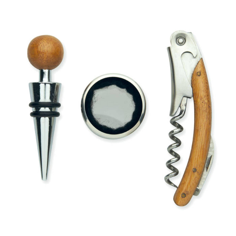 Load image into Gallery viewer, Wine Set with bamboo box pack of 25 Custom Wood Designs __label: Multibuy default-title-wine-set-with-bamboo-box-pack-of-25-56107588256087
