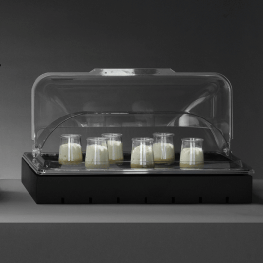 Roll-top lid for GN 1/1, 535x330x(h)135mm, Polycarbonate-Roll-top lid