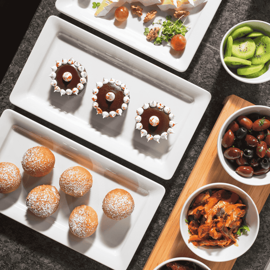 2/4 GN tray, melamine, white-Melamine GN tray