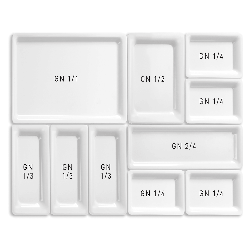 Load image into Gallery viewer, 1/3 GN tray in melamine, white-Melamine GN tray
