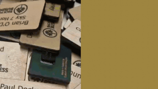 Custom Made FSC Wooden Name Badges