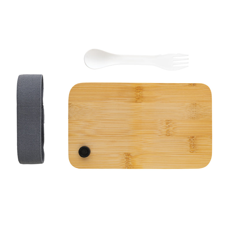 Load image into Gallery viewer, Lunchbox with wooden bamboo lid pack of 25 Custom Wood Designs p269.103__b_4_269850b6-8eff-4642-88a0-2cf34201bb6c
