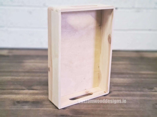 KnobiOne - Pine Wood Tray 30 X 20 X 7 cm OB1 Pine Box with Handle pin bedroom deco box crate room deco wood wooden pine-box-with-handle-default-title-knobione-pine-wood-tray-30-x-20-x-7-cm-ob1-53611830575447