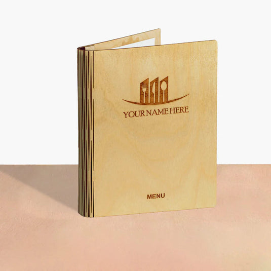 A5 Wood Menus 15x21cm Natural Custom Wood Designs __label: Multibuy red-wine-a5-wood-menus-15x21cm-53612692570455