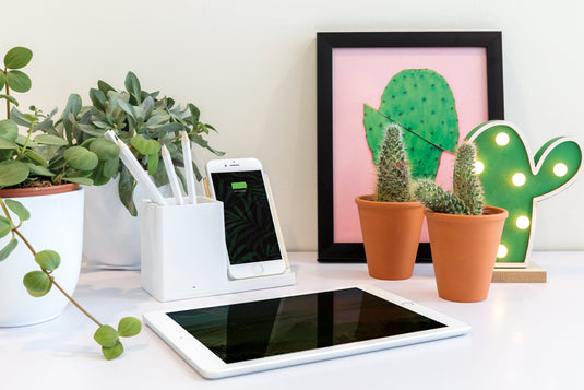 Wooden bamboo recycled plastic 10W wireless charger pack of 25 Custom Wood Designs __label: Multibuy white-wooden-bamboo-recycled-plastic-10w-wireless-charger-pack-of-25-51890443288919